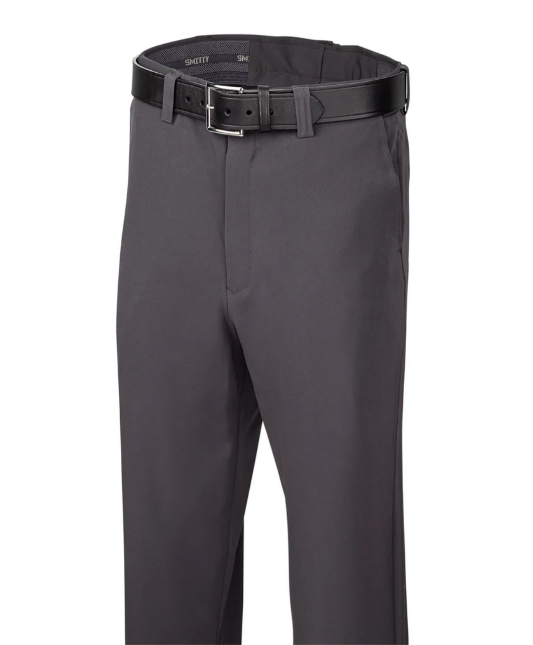 Smitty Tapered-Fit Lightweight Flat Front Umpire Base Pants with Expander Waistband (364)