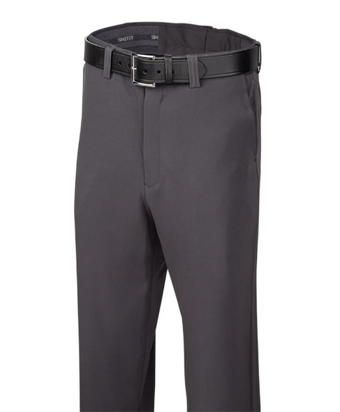 Smitty Dark Grey 4-Way Stretch Flat Front Plate Pants (355)