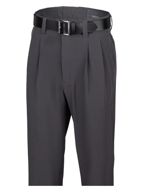 Smitty Dark Grey 4-Way Stretch Pleated Umpire Pants (Plate, Base)