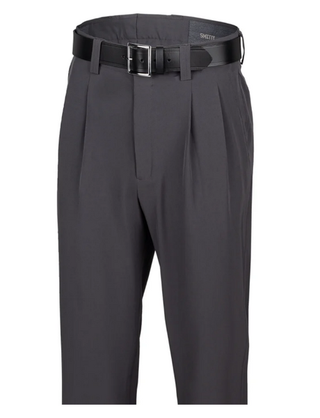 Smitty Dark Grey 4-Way Stretch Pleated Umpire Pants (Plate, Base)