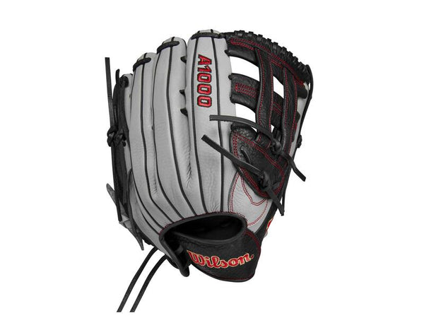 2024 A1000 1750 12.5” Outfield Baseball Glove Silver/Black/Red