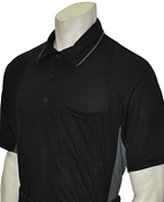 Smitty Body Flex MLB Short Sleeve Umpire Shirt Black with Charcoal Grey